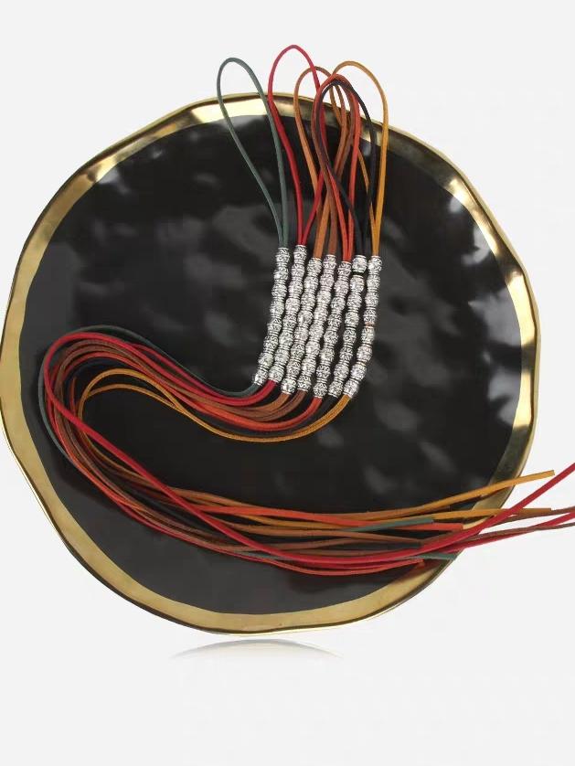 Boho National Wind Taro Rope Hip Hop Hippie Metal Dirty Hair Rope Headwear Holiday Travel Braided Colorful