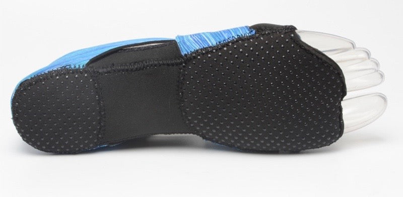 Professional training Gymnastics Dance anti slip glue point leakage toe elastic skin socks