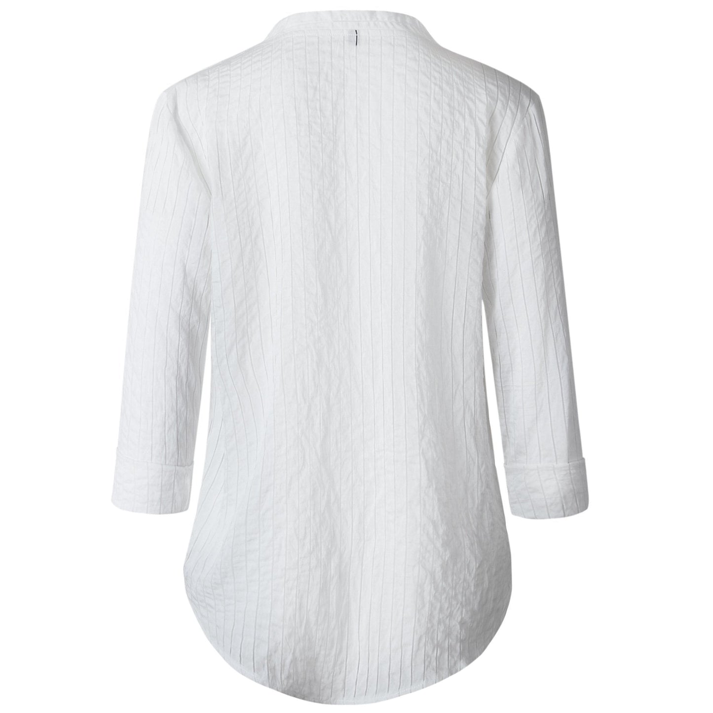 Fashion Button V-Neck Long Sleeve Blouse Shirt