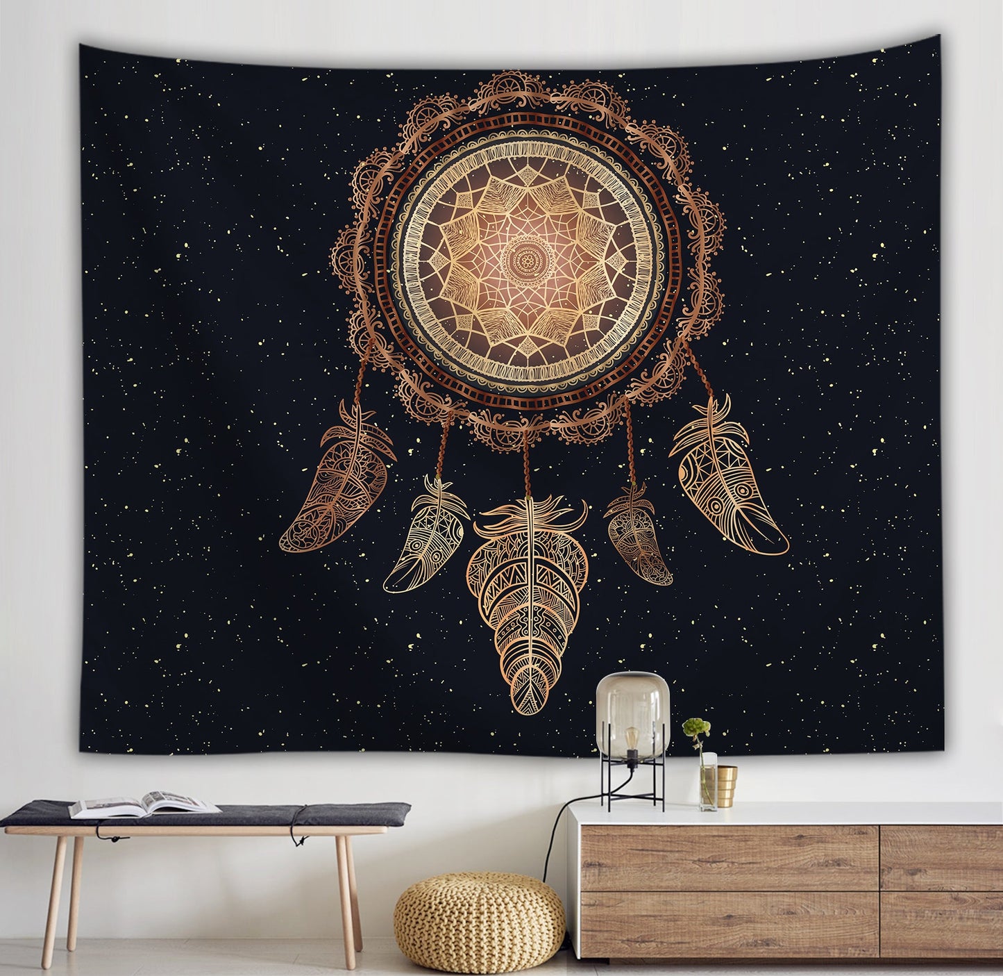 Dream Catcher Series Background Wall Custom Hanging Cloth and Small Fresh Tapestry Decorative Painting.
