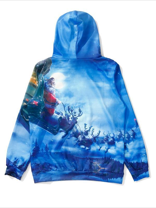 Xmas Free Size Varsanol Hot Sales Hoodies Men/women Long Sleeve Sweatshirt Male Printed Hooded With Hat Casual Outwear Pullover Loose Hoody New