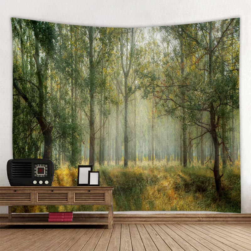 Beautiful Natural Forest Printed Large Wall Tapestry Cheap Hippie Wall Hanging Bohemian Wall Tapestries Mandala Wall Art Decor