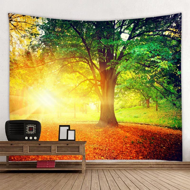 Beautiful Natural Forest Printed Large Wall Tapestry Cheap Hippie Wall Hanging Bohemian Wall Tapestries Mandala Wall Art Decor