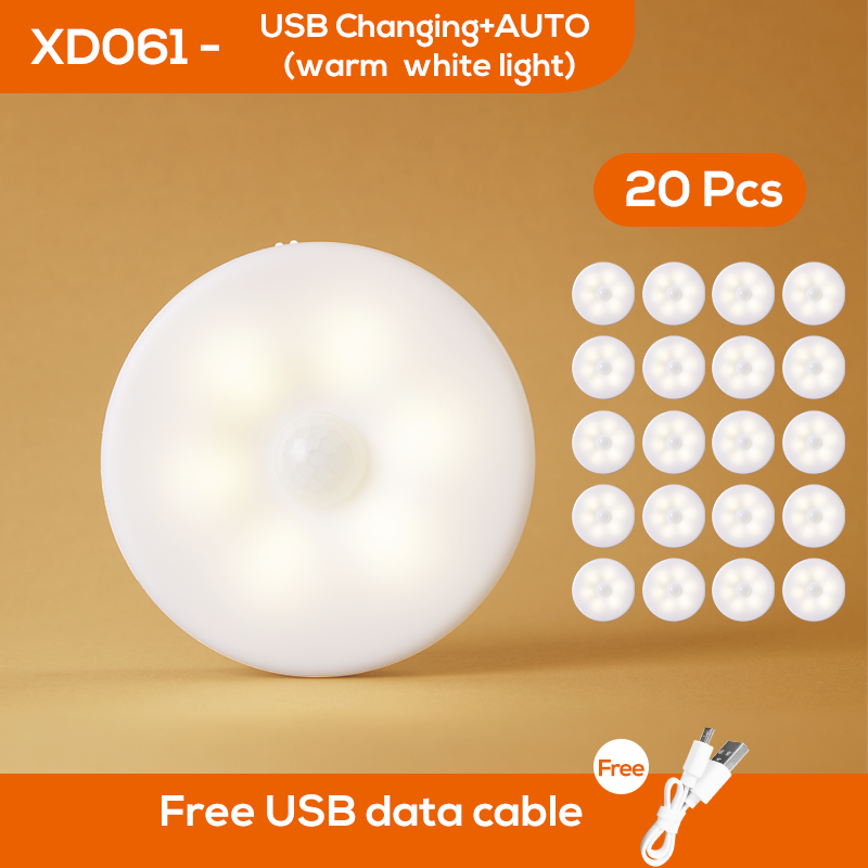 Bedroom Decor Night Lights Motion Sensor Night Lamp Children's Gift USB Charging Bedroom Decoration Led Night Light