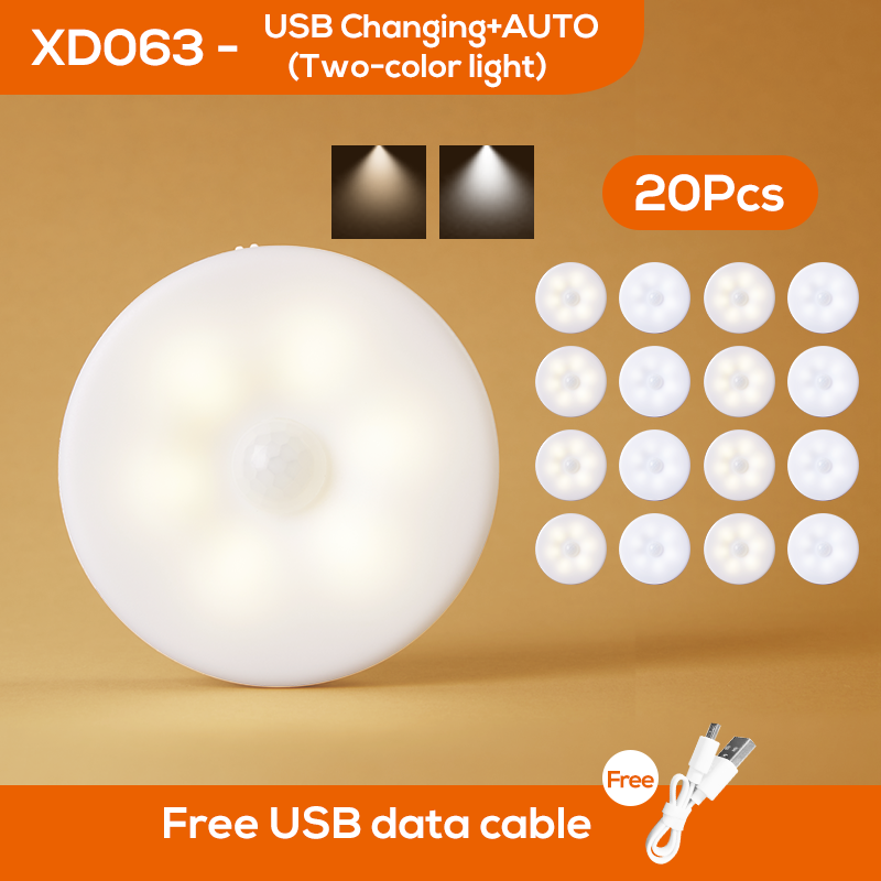 Bedroom Decor Night Lights Motion Sensor Night Lamp Children's Gift USB Charging Bedroom Decoration Led Night Light