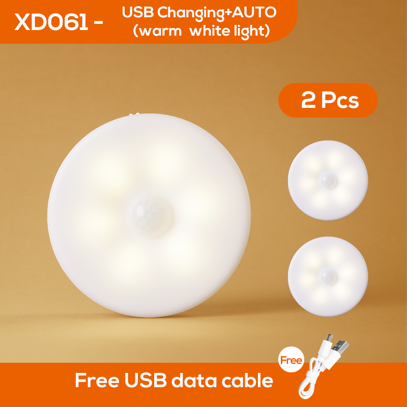 Bedroom Decor Night Lights Motion Sensor Night Lamp Children's Gift USB Charging Bedroom Decoration Led Night Light