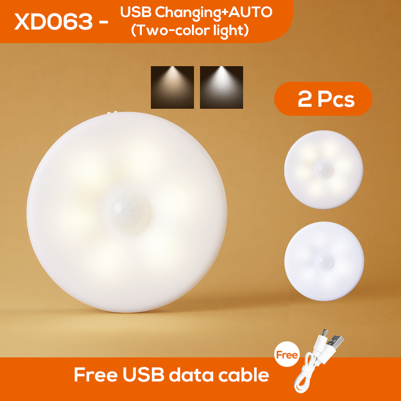 Bedroom Decor Night Lights Motion Sensor Night Lamp Children's Gift USB Charging Bedroom Decoration Led Night Light