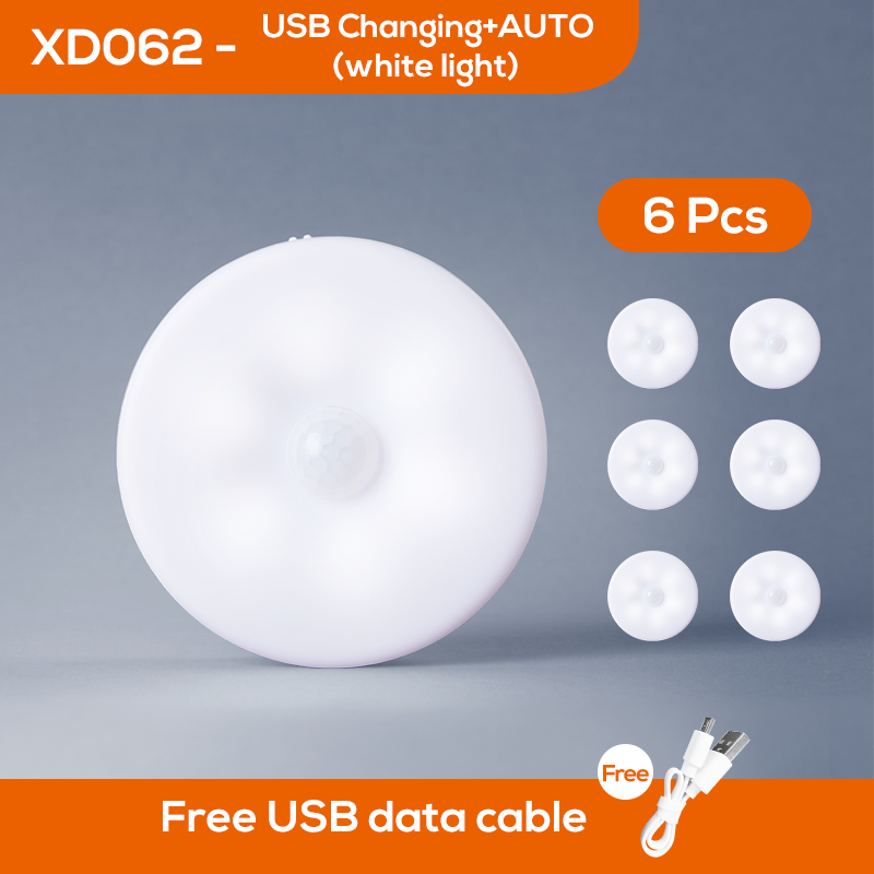 Bedroom Decor Night Lights Motion Sensor Night Lamp Children's Gift USB Charging Bedroom Decoration Led Night Light