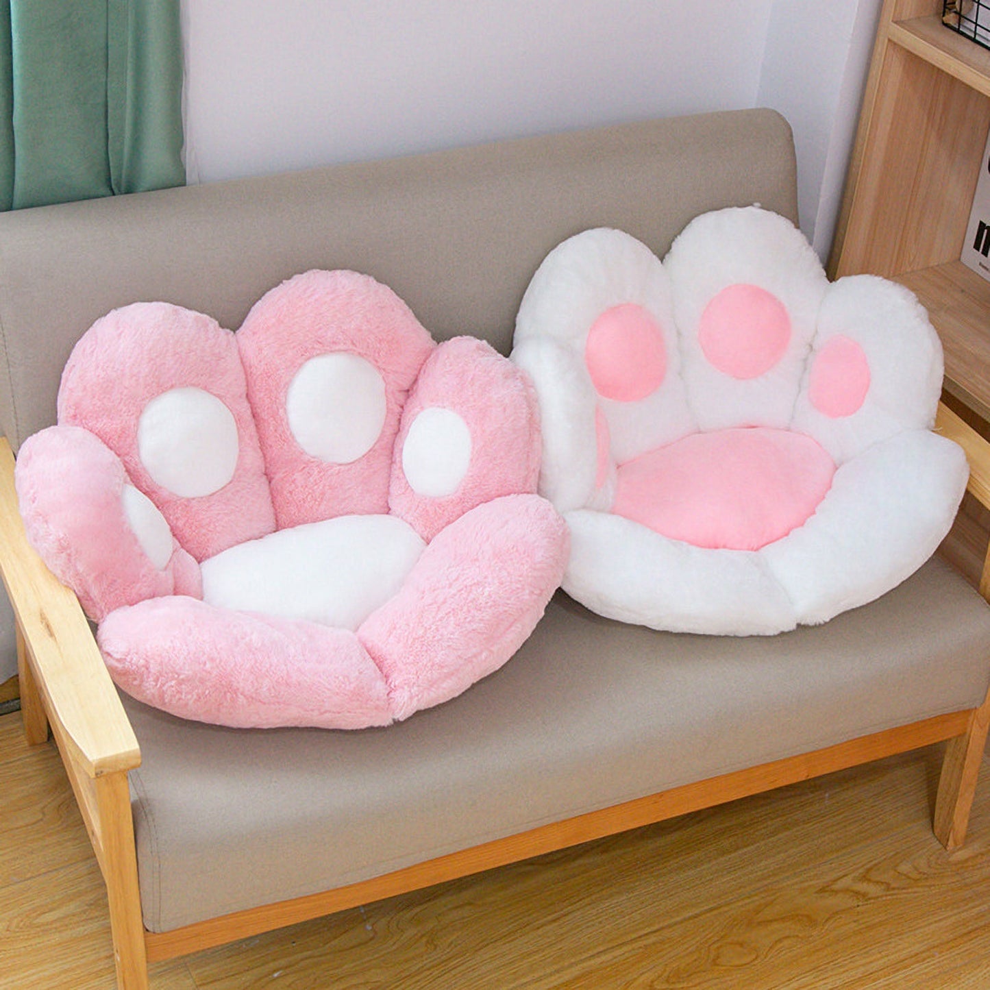 Chair Cushions, Cute Cat Paw Shape Plush Seat Cushions for Home Office Hotel Café New Style 2021