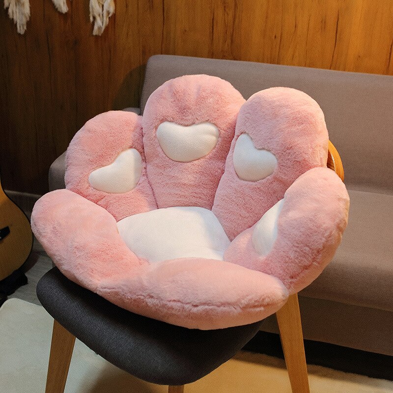 Chair Cushions, Cute Cat Paw Shape Plush Seat Cushions for Home Office Hotel Café New Style 2021