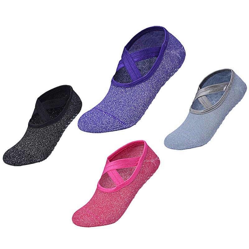 Cotton Yoga Socks Women Anti Slip Dance Professional Ballet Heel Protector Female Sports Dancing Calcetines Medias Pilates Socks