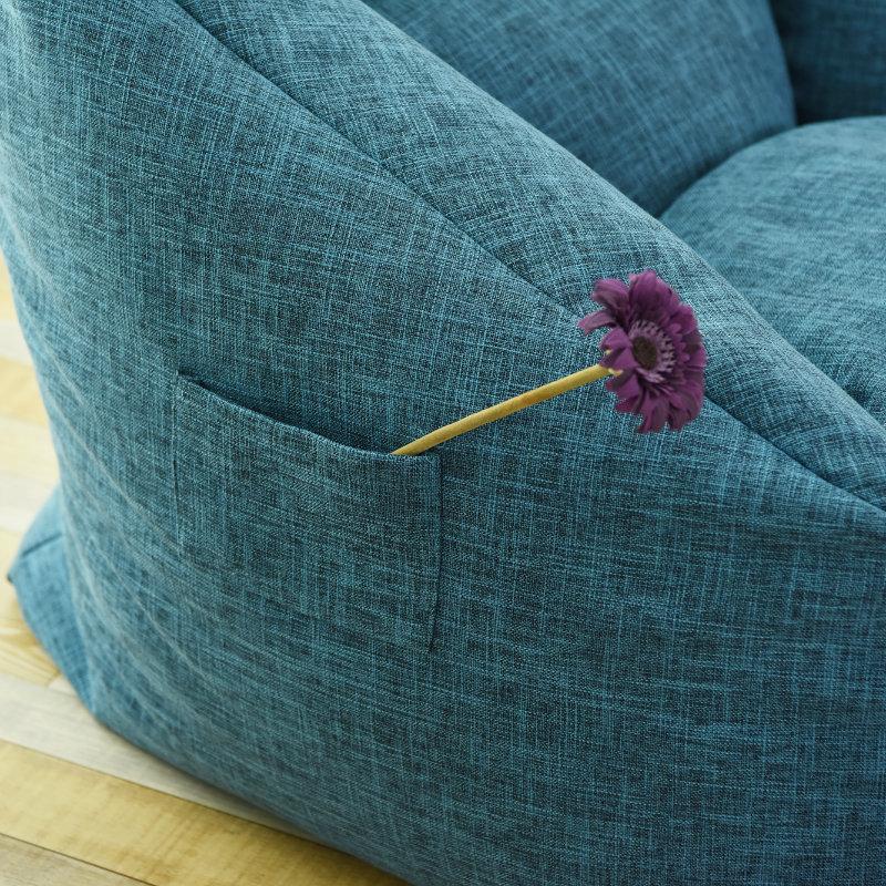 Lazy Sofa Bean Bag Covers Solid Chair Cover Without Filler/Inner Pouf Puff Couch Tatami Living Room Furniture Cover