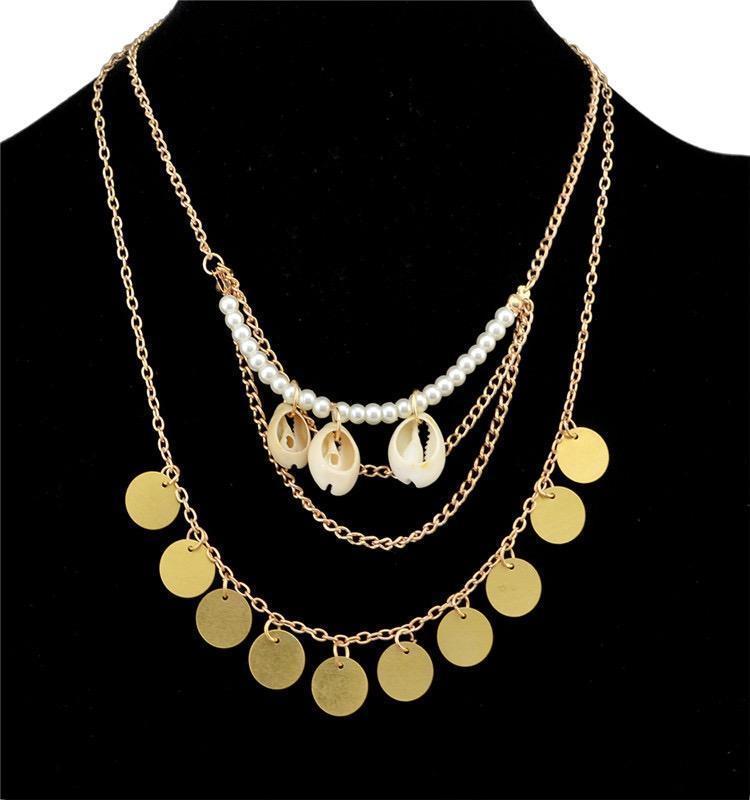 Multi Layer Bohemia Coin Tassels Necklaces Accessories