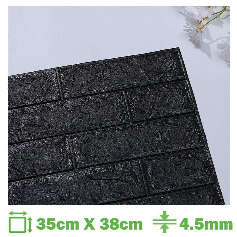 Foam 3D Wall Stickers Self Adhesive Wallpaper Panels Home Decor Living Room Bedroom House Decoration Bathroom Brick Wall Sticker