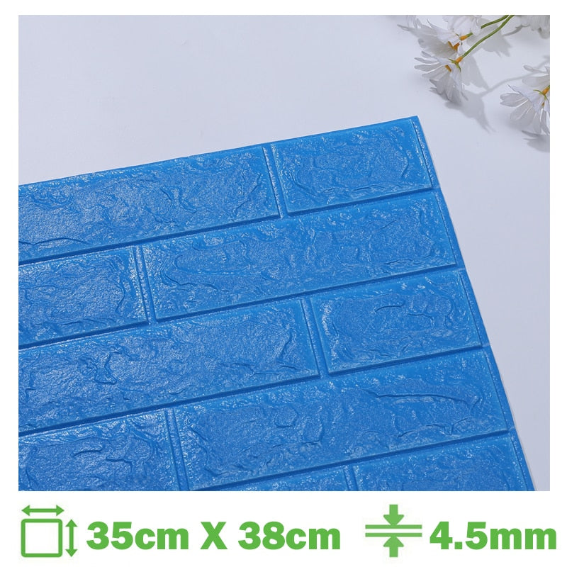 Foam 3D Wall Stickers Self Adhesive Wallpaper Panels Home Decor Living Room Bedroom House Decoration Bathroom Brick Wall Sticker