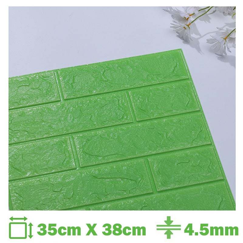 Foam 3D Wall Stickers Self Adhesive Wallpaper Panels Home Decor Living Room Bedroom House Decoration Bathroom Brick Wall Sticker