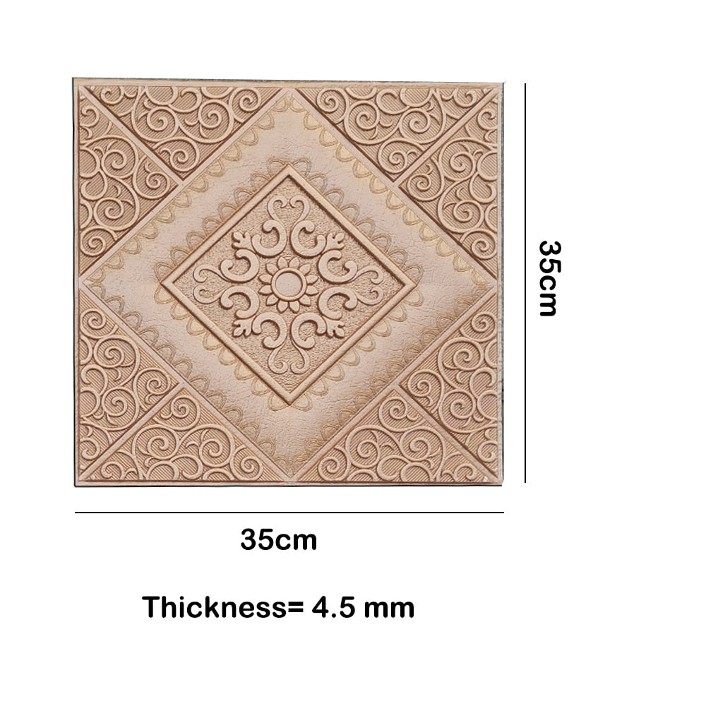 Foam 3D Wall Stickers Self Adhesive Wallpaper Panels Home Decor Living Room Bedroom House Decoration Bathroom Brick Wall Sticker