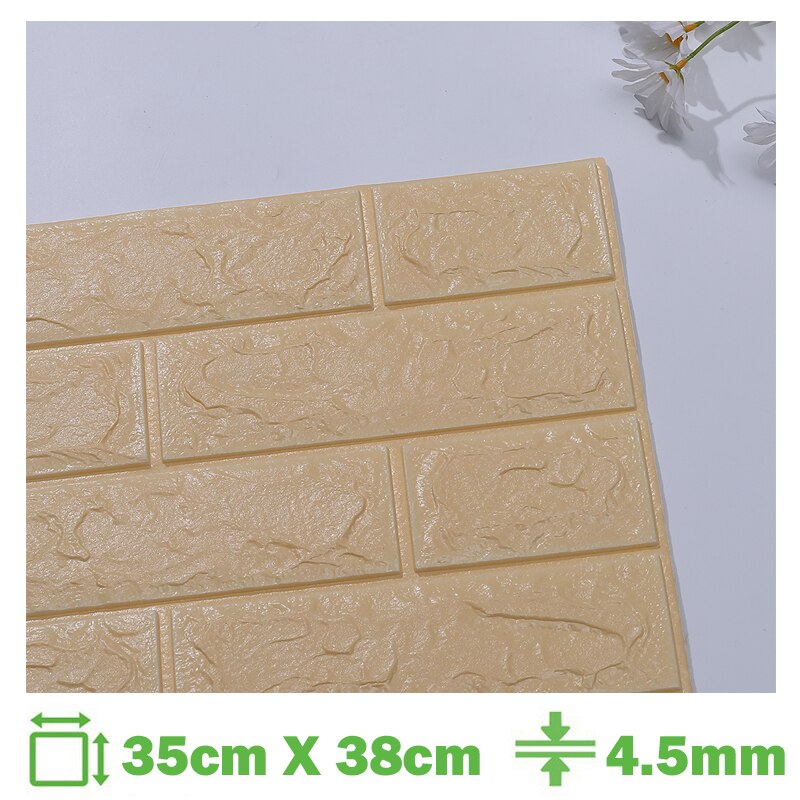 Foam 3D Wall Stickers Self Adhesive Wallpaper Panels Home Decor Living Room Bedroom House Decoration Bathroom Brick Wall Sticker