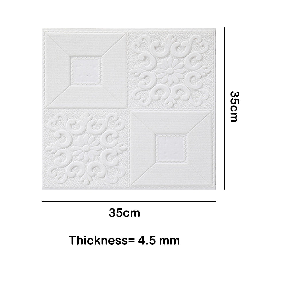 Foam 3D Wall Stickers Self Adhesive Wallpaper Panels Home Decor Living Room Bedroom House Decoration Bathroom Brick Wall Sticker
