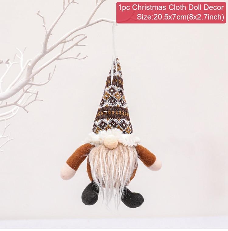 Gnome Christmas Faceless Doll Merry Christmas Decorations For Home Cristmas Ornament Xmas Navidad Natal New Year