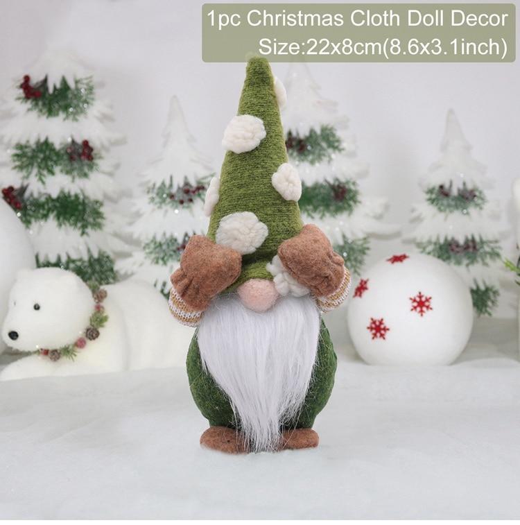 Gnome Christmas Faceless Doll Merry Christmas Decorations For Home Cristmas Ornament Xmas Navidad Natal New Year
