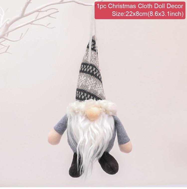 Gnome Christmas Faceless Doll Merry Christmas Decorations For Home Cristmas Ornament Xmas Navidad Natal New Year