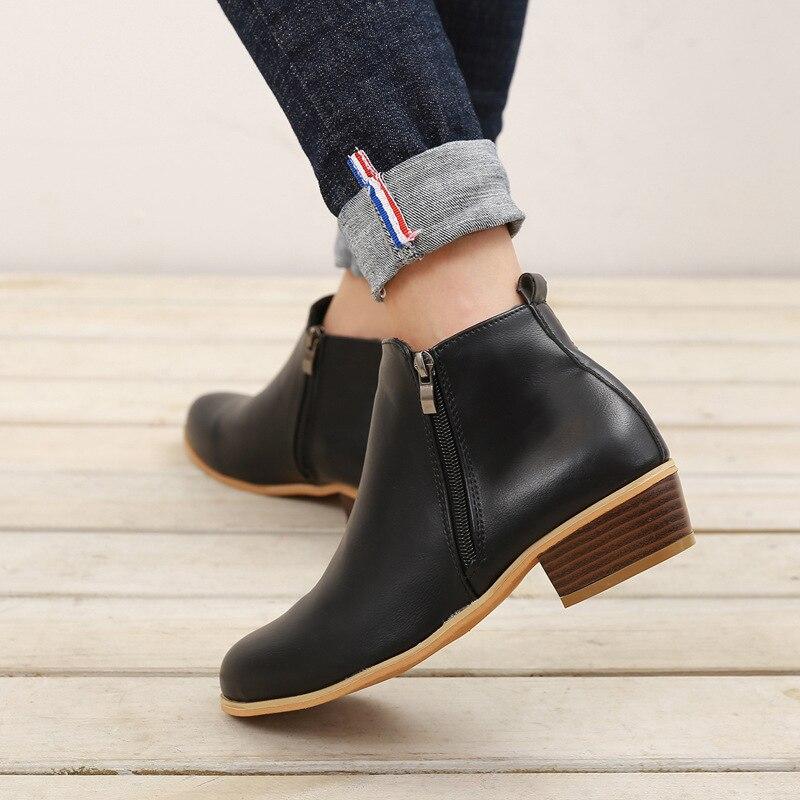 Women Sexy Low Heels Ankle Boots