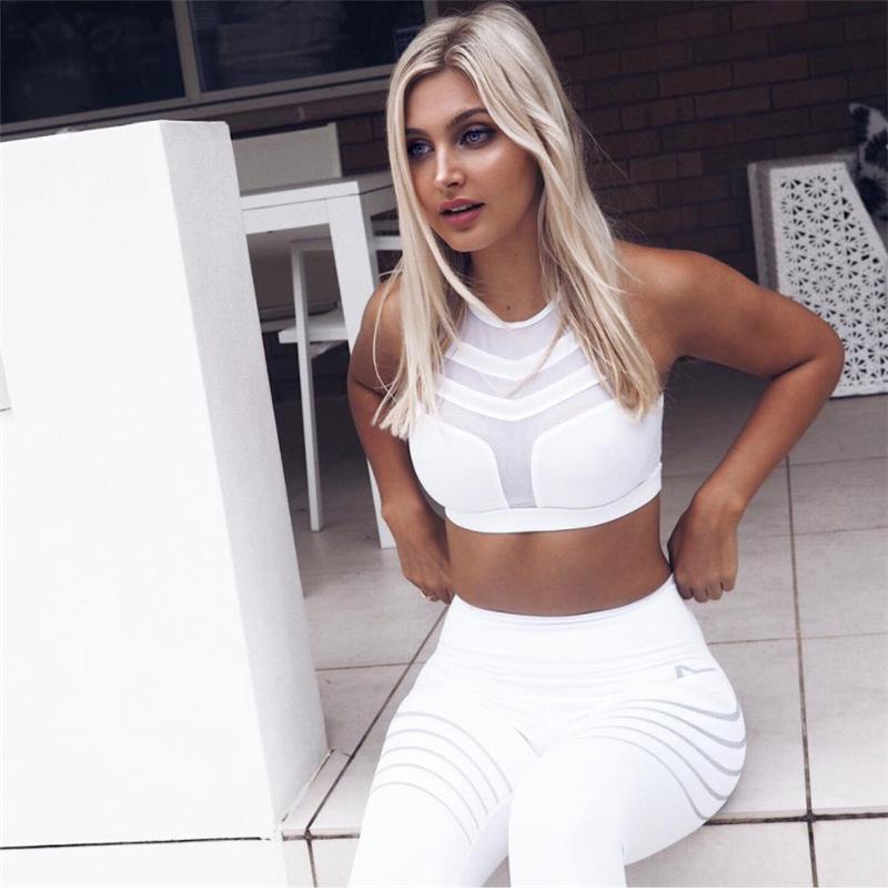 Mesh Push Up Bra Women Crop Top Female Fitness Clothing Bralette Seamless Underwear Breathable Sportswear 3 Colors