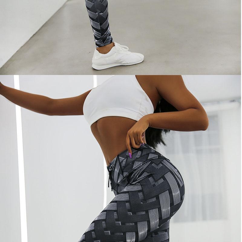 Beauty Stay Women Leggings Black Sporting Tyre Printing High Waist Fitness Hip Push Up Casual Sexy Workout Pants