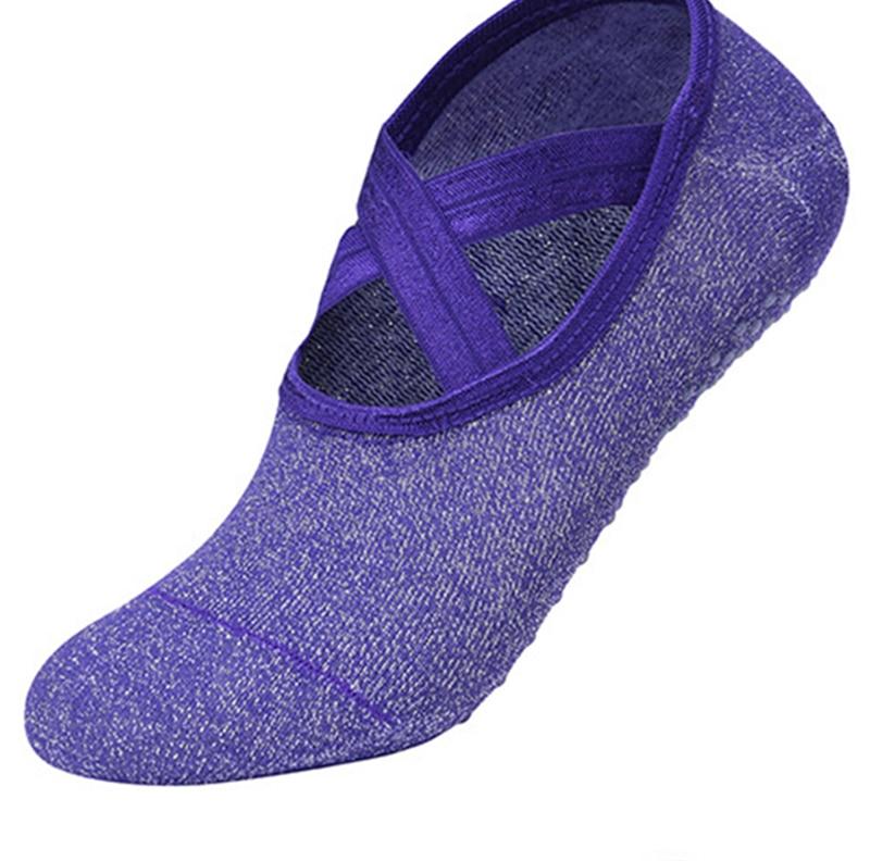 Cotton Yoga Socks Women Anti Slip Dance Professional Ballet Heel Protector Female Sports Dancing Calcetines Medias Pilates Socks