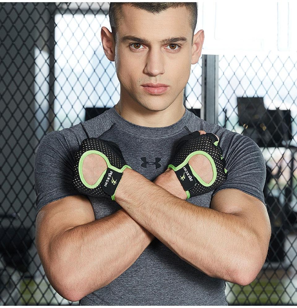 Summer men/women fitness gloves gym weightlifting cycling yoga bodybuilding training thin breathable non-slip half finger gloves