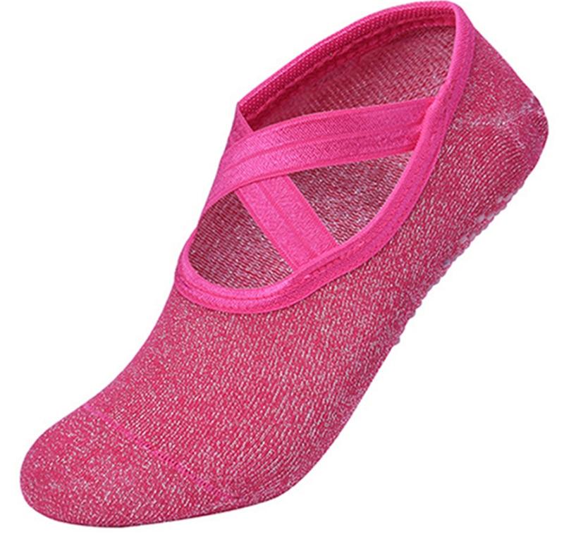 Cotton Yoga Socks Women Anti Slip Dance Professional Ballet Heel Protector Female Sports Dancing Calcetines Medias Pilates Socks
