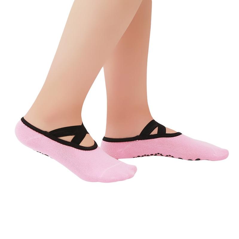 Women Professional Anti Slip Bandage Sports Yoga Socks Ladies Ventilation Pilates Ballet Socks Dance Sock Slippers