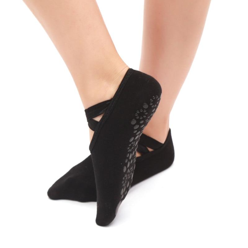 Women Professional Anti Slip Bandage Sports Yoga Socks Ladies Ventilation Pilates Ballet Socks Dance Sock Slippers