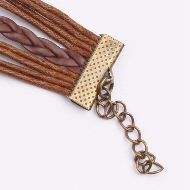 4 Pcs/Set Charm Leather Bracelet Tree Of Life Brown Rope Bracelet Women Men Yoga Bangles Jewelry Accessories Christmas Gift
