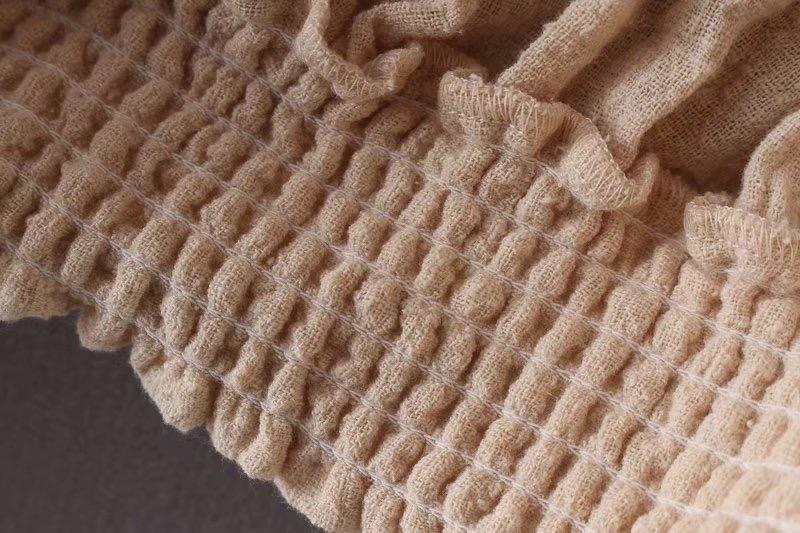 Embroidered Puff-sleeves Blouses&Shirts Top