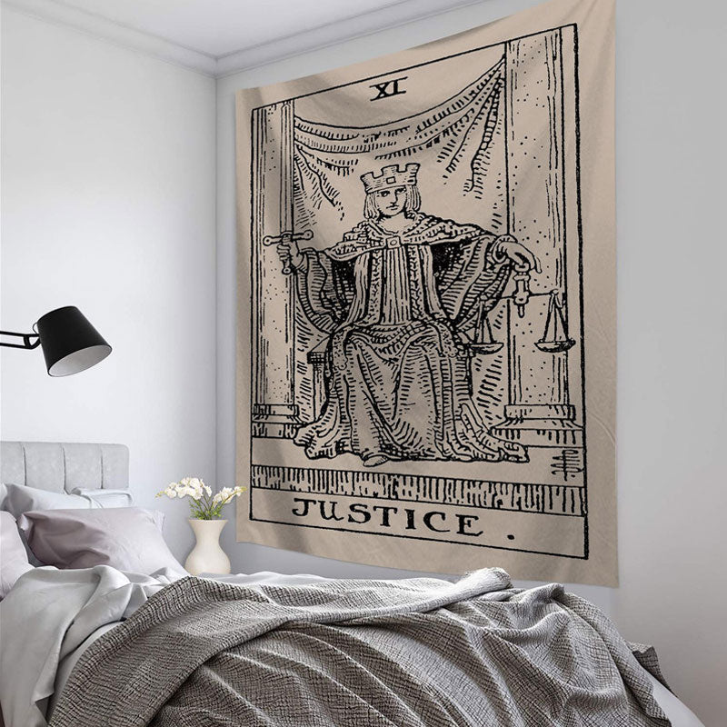 Mandala Tapestry Tarot Card Wall Hanging Astrology Divination Witchcraft Room Decor Bedspread Throw Cover Sun Moon Wall Decor
