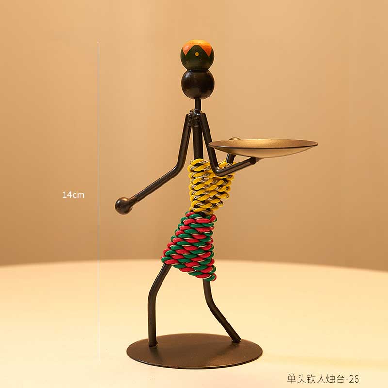Metal candle holder home decor accessories African Candlesticks for candles Decorative chandeliers candle