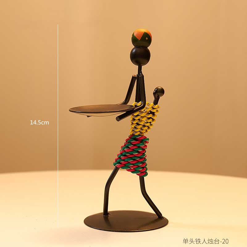 Metal candle holder home decor accessories African Candlesticks for candles Decorative chandeliers candle
