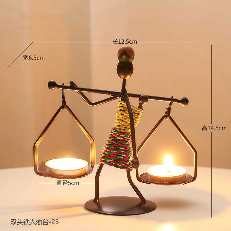 Metal candle holder home decor accessories African Candlesticks for candles Decorative chandeliers candle