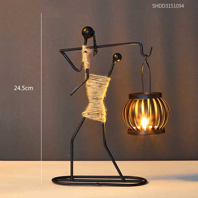 Metal candle holder home decor accessories African Candlesticks for candles Decorative chandeliers candle