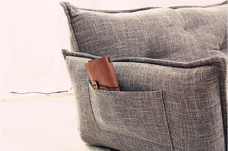 Modern Design Floor Sofa Bed 5 Position Adjustable Lazy Sofa Japanese Style Furniture Living Room Reclining Folding Sofa Couch