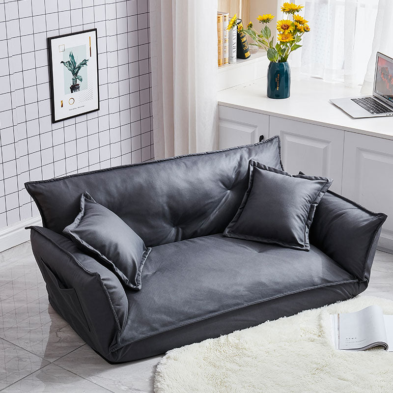 Modern Design Floor Sofa Bed 5 Position Adjustable Lazy Sofa Japanese Style Furniture Living Room Reclining Folding Sofa Couch