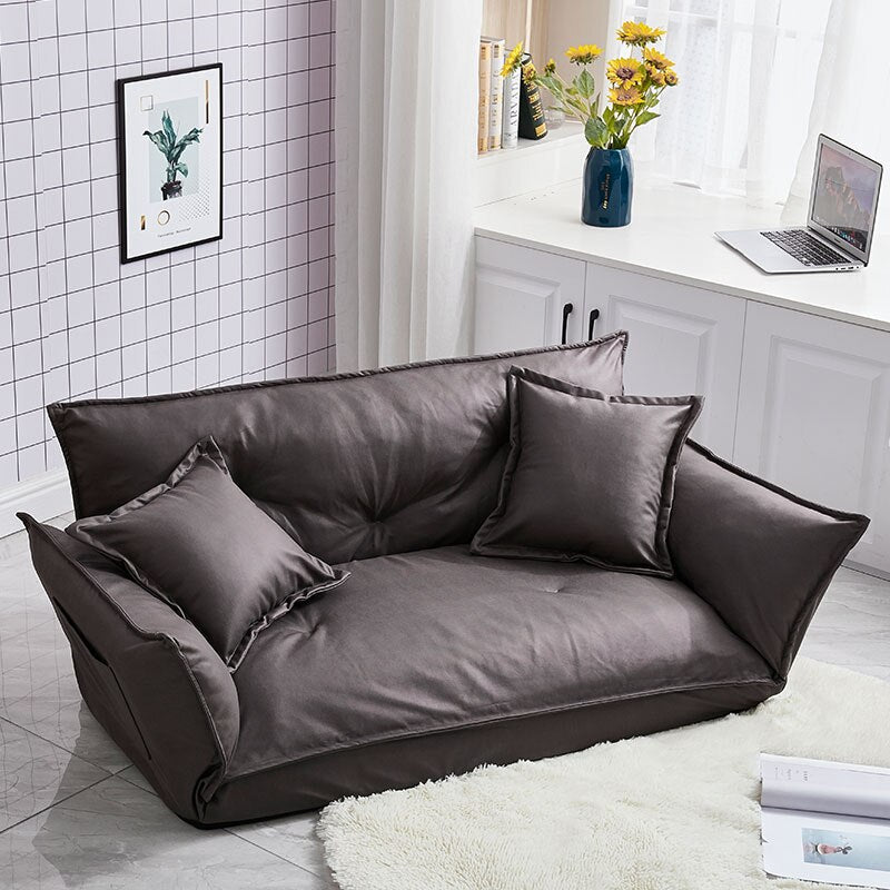 Modern Design Floor Sofa Bed 5 Position Adjustable Lazy Sofa Japanese Style Furniture Living Room Reclining Folding Sofa Couch