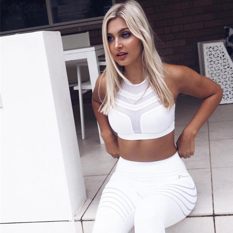 Mesh Push Up Bra Women Crop Top Female Fitness Clothing Bralette Seamless Underwear Breathable Sportswear 3 Colors