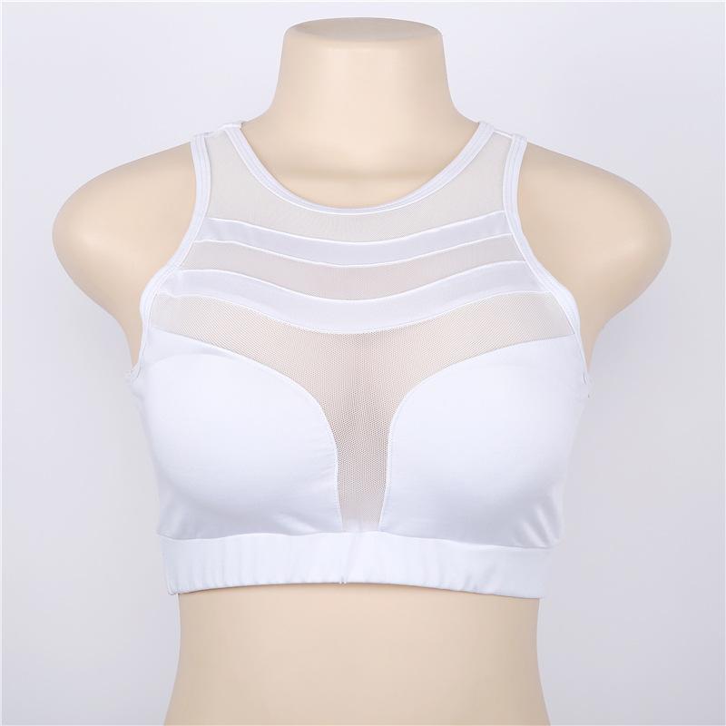 Mesh Push Up Bra Women Crop Top Female Fitness Clothing Bralette Seamless Underwear Breathable Sportswear 3 Colors