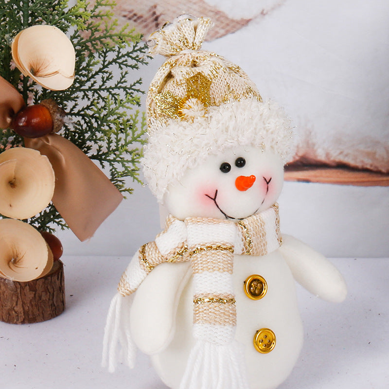 New Santa Claus Snowman Doll Christmas Decorations Lovely Christmas Ornaments Creative Gifts