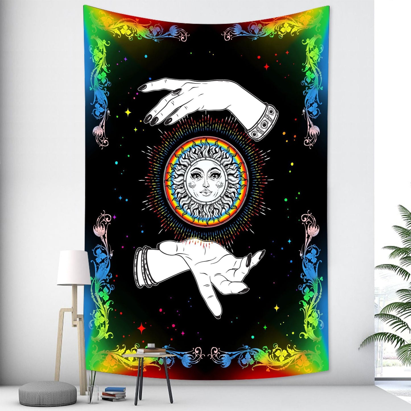 Psychedelic Mushroom Tapestry Dream Plant Wall Tapestry Galaxy Space Tapestry Starry Sky Tapestry Wall Hanging