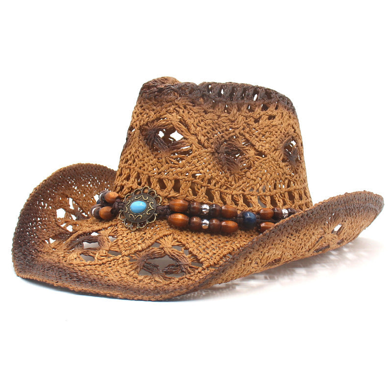 New scenic outdoor beach cowboy hat sun-proof straw hat jazz hat