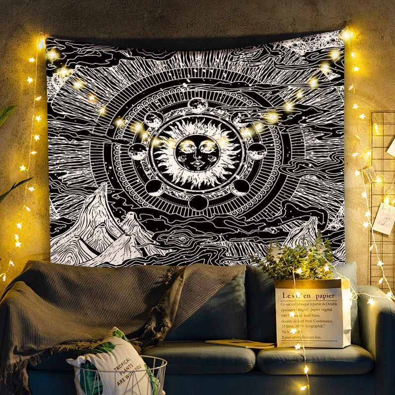 New psychedelic mushroom tapestry dream plant wall tapestry Galaxy space tapestry starry sky tapestry wall hanging